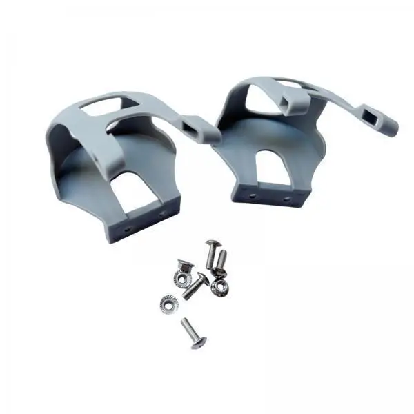 2xExercise Bike Toe Clips Mountain Bicycle Half Toe Clips Replace Easy to Install, Without Straps for Home Gym Stationary Bikes