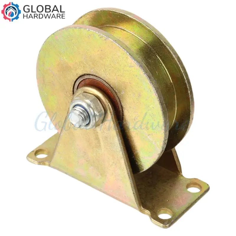 U-Shaped Bearing Groove Triangle Wheel Pulley – 90MM Heavy Duty for Movable Door Guide