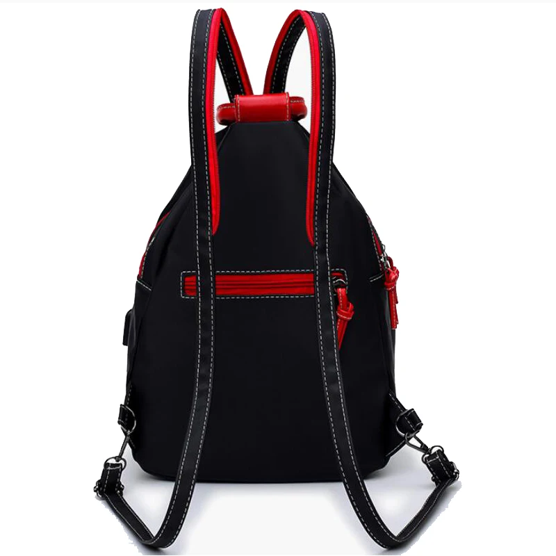 Fashion Women Backpack ,Waterproof Nylon Shoulder Bag, Leisure Travel Luggage Bag ,Outdoor Crossbody Bag ,Student School Bag