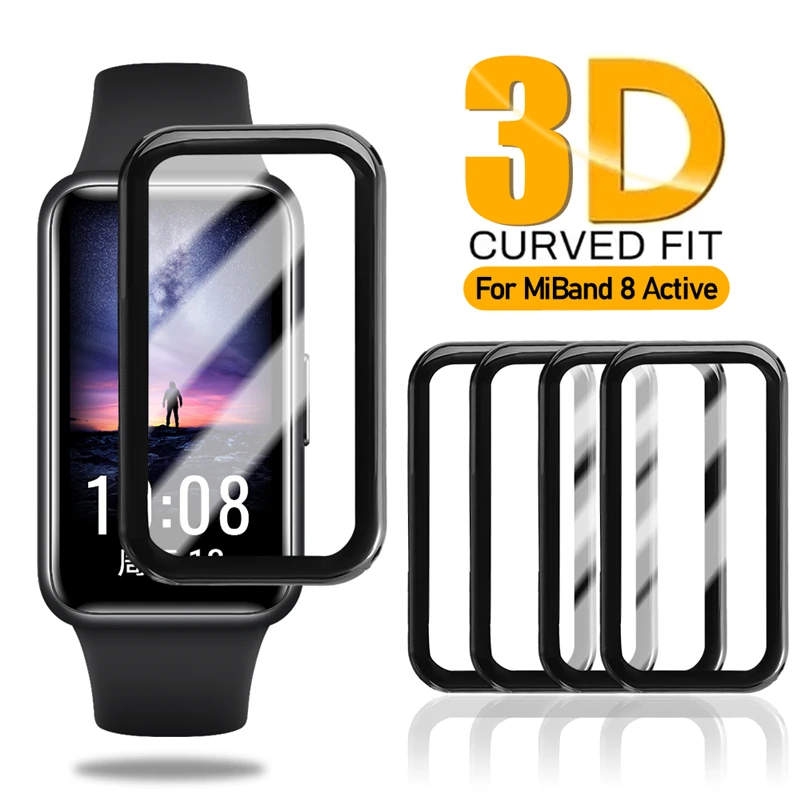 3D Soft Screen Protector For Xiaomi Band 8 Active Mi band 8Active Curved Screen Protector Film For MiBand8 Active MiBand 8Active