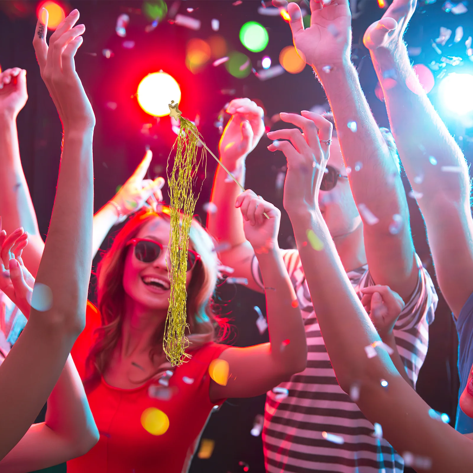 

10 шт., звездные волшебные палочки, реквизит для костюма, звездная форма, сказочные палочки для вечеринки, сувениры, день рождения, Хэллоуин, Рождество, косплей