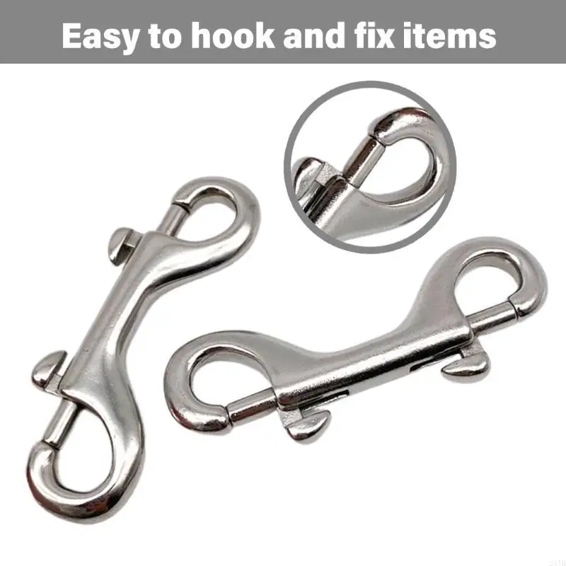 الفولاذ المقاوم للصدأ بسرعة ربط carabiner مسامير مزدوجة نهاية clip