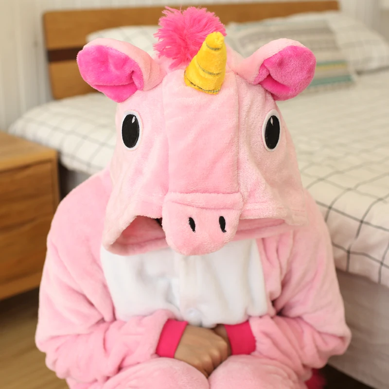 着ぐるみユニコーン漫画パジャマカバーオール大人の女性男性動物パジャマジャンプスーツクリスマスハロウィンコスプレパーティー衣装