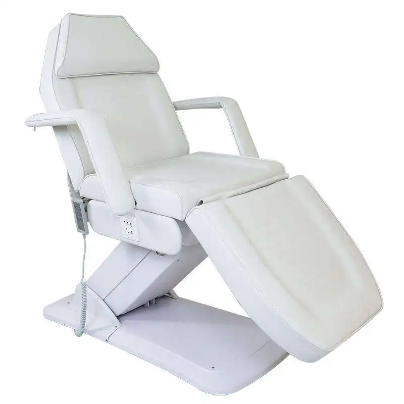 Professional Electric Massage Bed With 3 Motors Adjustable Height Metal Frame Synthetic Leather For Beauty Salon Spa