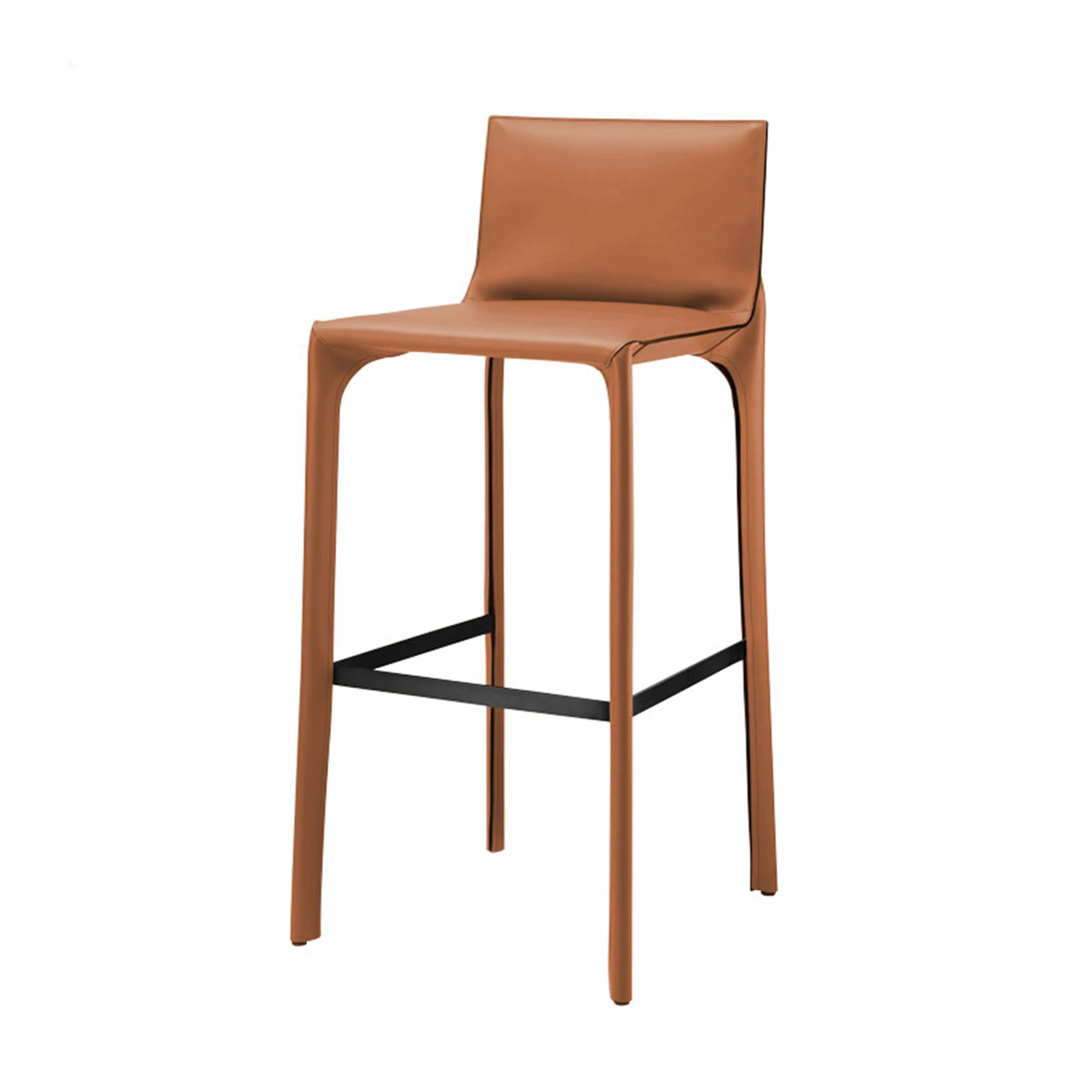 

High Performance Wood White Tall Bar Stool Bar Stool Leather