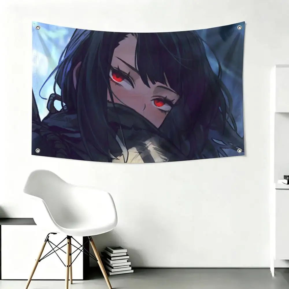 Limbus Company Ryoshu  Flags for Bedrooms Home Decor Items Outdoor Decors Garage Decoration Flaga
