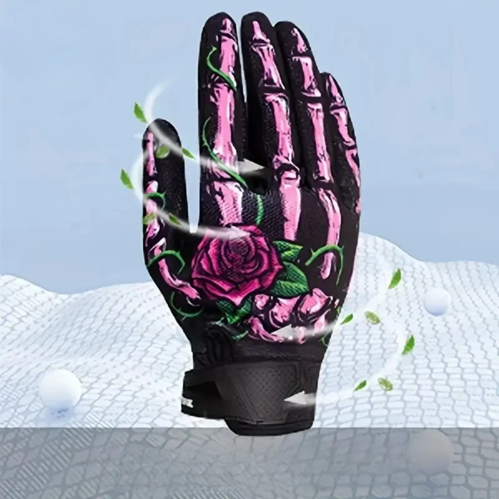 

1 шт. Велоперчатки с полными пальцами, сенсорные мотоциклетные перчатки, перчатки Ghost Claw Joker Skull для горного велосипеда и езды