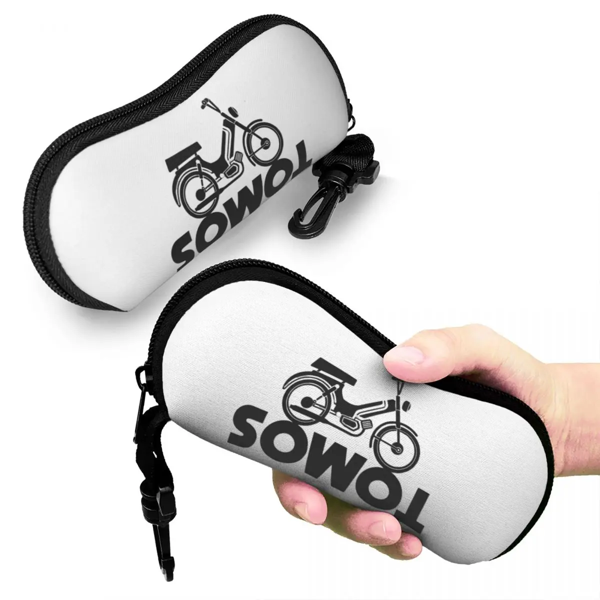 

Tomos Moped Shell Glasses Case Protective Sunglasses Box Women Men Soft Eyeglasses Bag Pouch