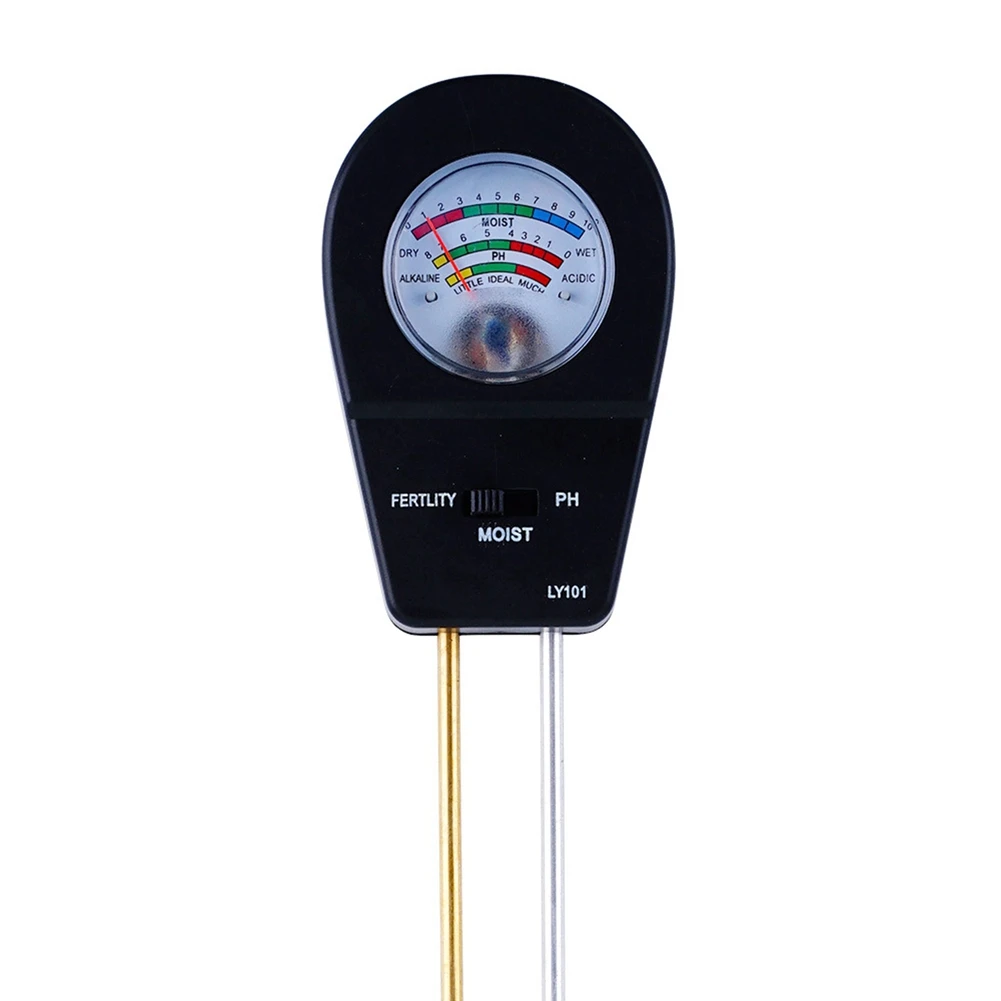 BHBL Soil Tester Soil Moisture Meter Soil Ph Tester Test Soil Fertility Suitable for Garden Lawn Care Greenhouse Plants Black