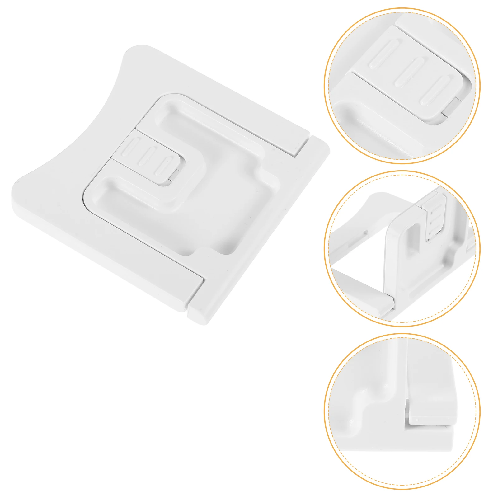 2Pcs Child Safety Lock Cabinet Latches White Plastic Durable Sliding Baby Proof Kitchen Bathroom Toddler Locks