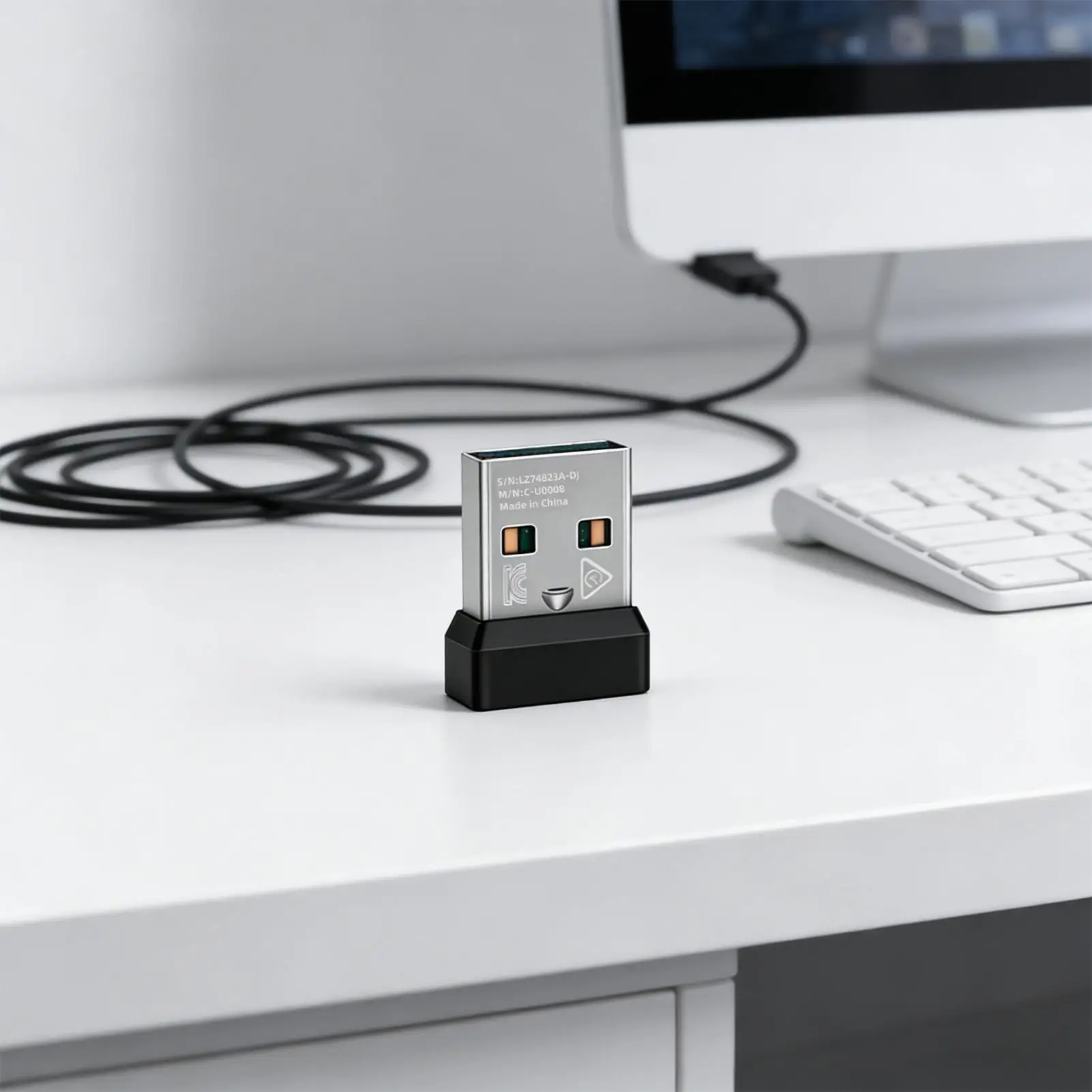 

Wireless Keyboard Mouse USB Receiver 2-channel Mouse Connector For Logitech MK220 MK235 MK240 Nano MK260 MK270 MK275 MK345