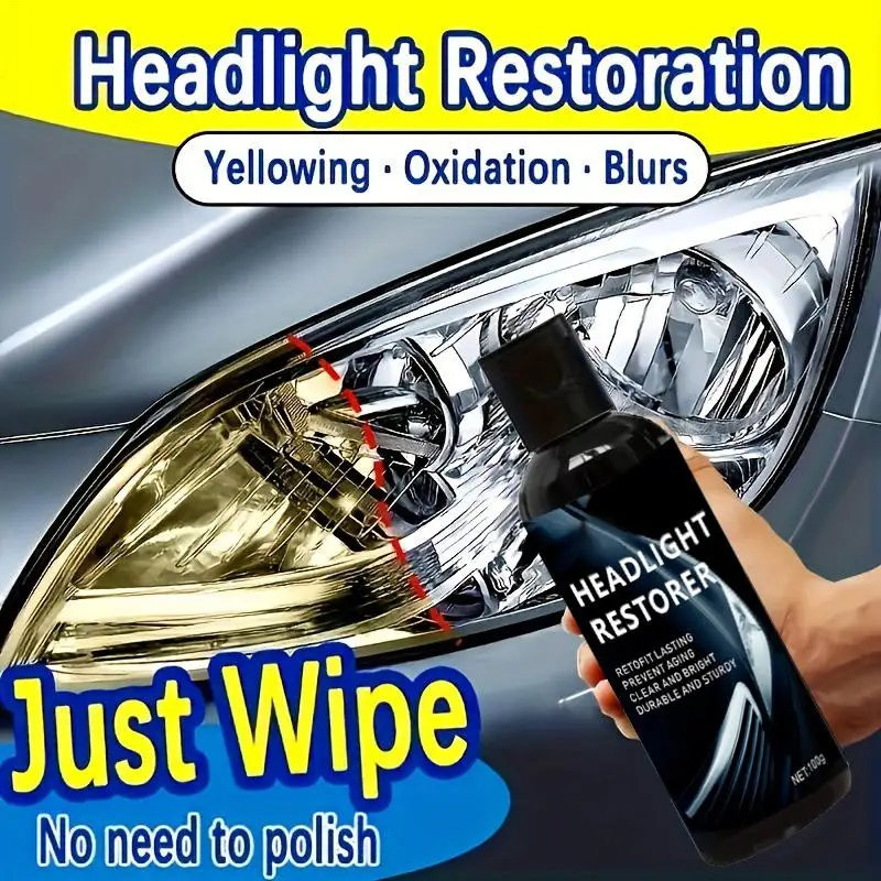 Head Light Cleaner For Cars 100g Car Headlights Cleaner And Restoration Head Lights Cleaner For Car Headlight Cleaners Car