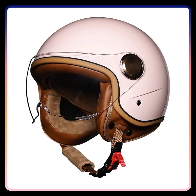 

DOT Approved Motorcycle Helmets Men Women Open Face Helmet for Electric Scooter Bike Motorbike Vintage Jet Helmet Capacete