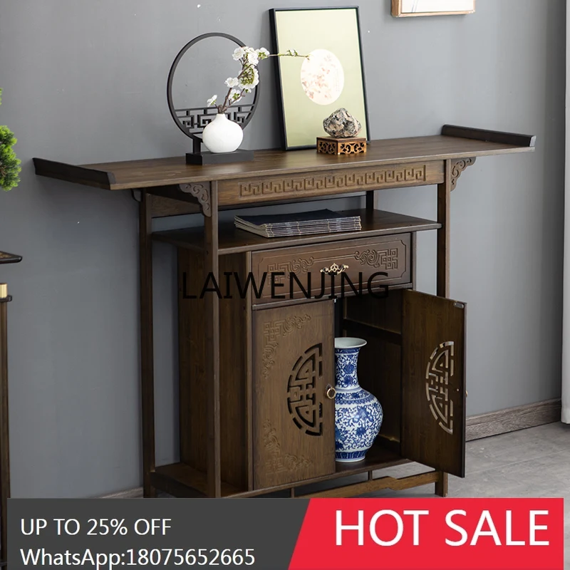 entrance cabinet light luxury counter supply cabinet solid wood household narrow tribute table end view table