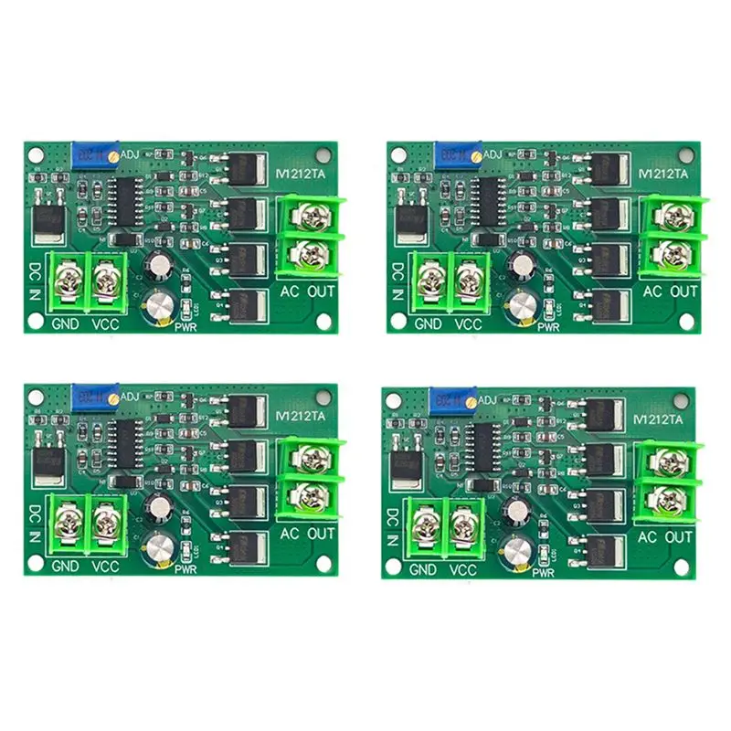 AC88-4X 200W DC 12V To AC 12V Inverter 50Hz Square Wave Signal Generator Module 12W AC 12V To 220V IV1212TA Inverter
