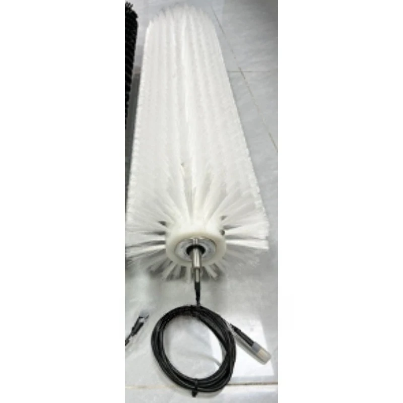 Brush Roller Nylon Steel Wire Rotation Cylinder Cleaning Waterproof and Dust Removal Brush Roller Sweeping Material