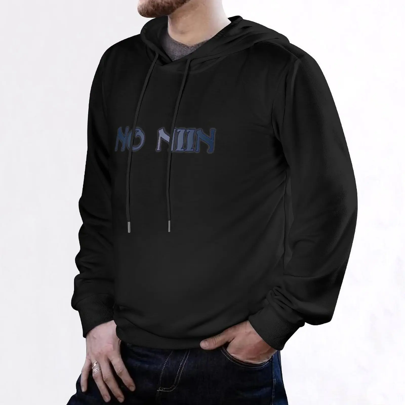 เสื้อฮู้ด No niin เสื้อผ้าแฟชั่นฤดูใบไม้ร่วงสำหรับผู้ชาย สไตล์อนิเมะ