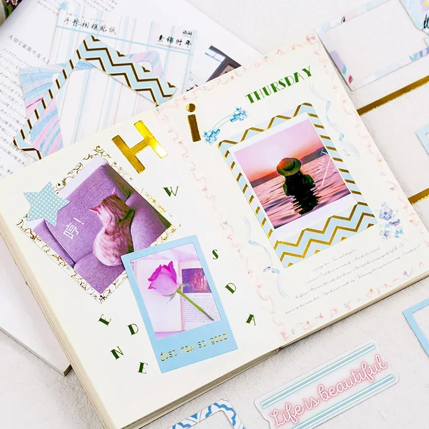 1 Pack/lot Frame Stickers Fresh Series Journal Decoration DIY Simple Border Vintage Collage Supplies Cute Stickers