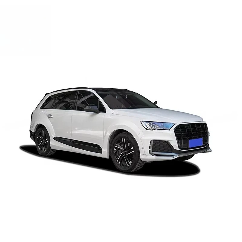Upgrade at Style Fiberglass Front Wrap Angle Rear Wheel Arches Flare Roof Window Spoiler Wide Bodykit forQ7 Body Kits