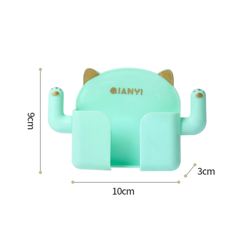 Punch-Free Wall Mount Stand Adhesive Wall Mount Phone Holder Lazy Mobile Phone Stable Holding Tool For Toilet Bathroom