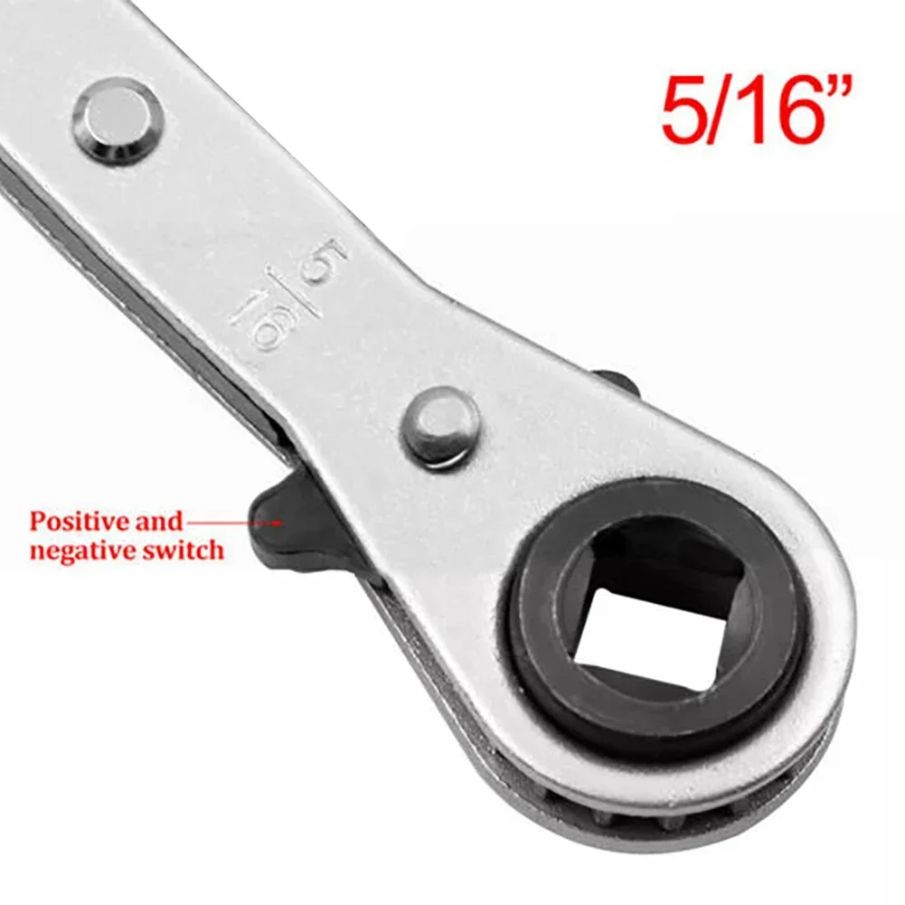 Imagem -04 - Duplo Cabeça Ratchet Wrench Grupo Cromo Vanádio Anel Hvac Combinação Spanner Port Válvula 16 16