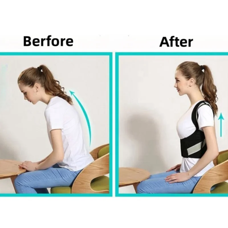 Adjustable Back Posture Corrector Humback Blet Lumbar Brace Spine Back Shoulder Support Corrector For Man Woman