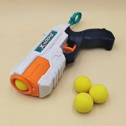 Ball Toy Gun Soft Plush Balls Fired Safe Foam Silent Pet Air Soft Bullet Cat Toys Dog Shooting Guns