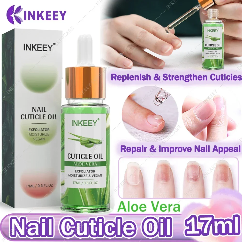 Nail Cuticle Oil for Nails Oil Treatment for Damaged Nail Cuticle Repair Aloe Vera Nails Care Cuticle Nail Strengthener Nail Oil