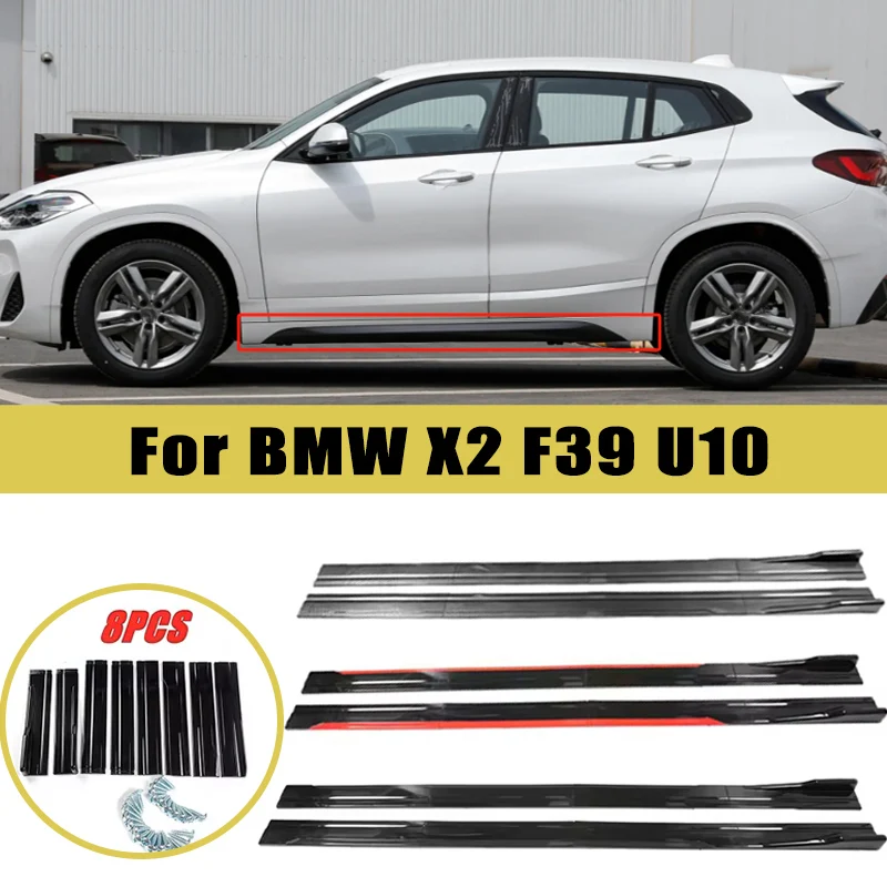 

Universal 2m/2.2m Car Side Skirt Extension SplitterBumper Racing Side Wing Bumper Lip Side Spoiler For BMW X2 F39 U10