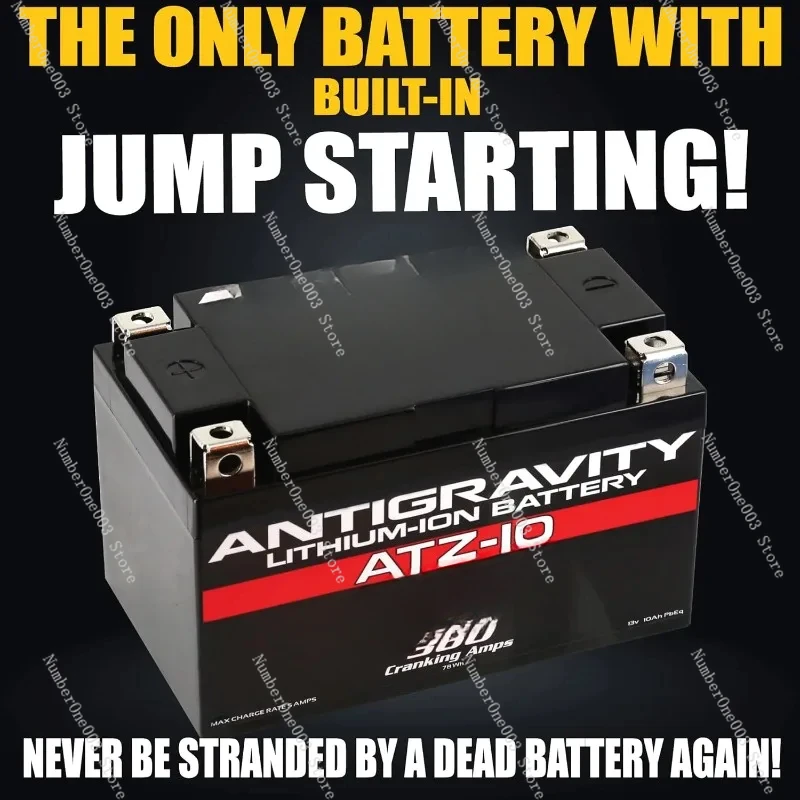 Imagem -02 - Antigravity Motorcycle Powersport Bateria com Built-in Jump Starting Lítio de Desempenho Atz10 Substitui Ytz10 e Ytz12 6.1ah