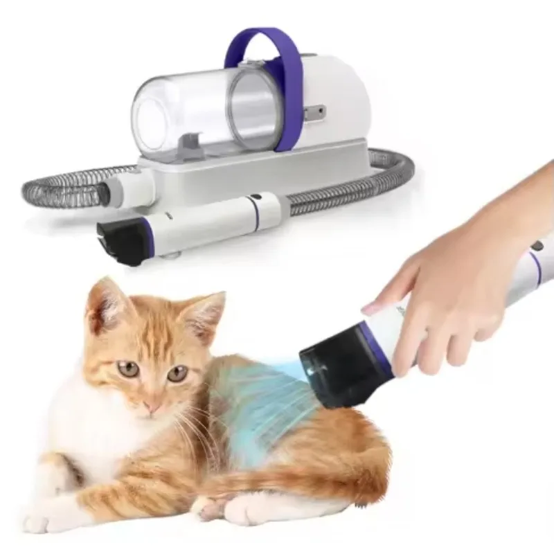 

Professional 7-In-1 Pet Grooming Kit for Dogs Cats Low Noise 1.5L Cleaning Vacuum Clipper Trimmer Iron Automatic Rechargeable