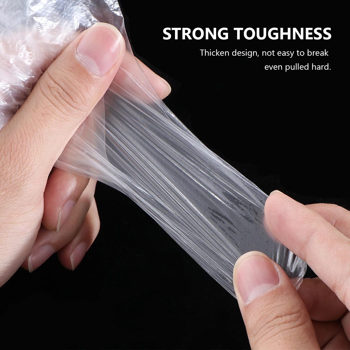 

400pcs For Food Service Industrial Hair Dyeing Ambidextrous Large Clear Plastic Gloves Home Kitchen