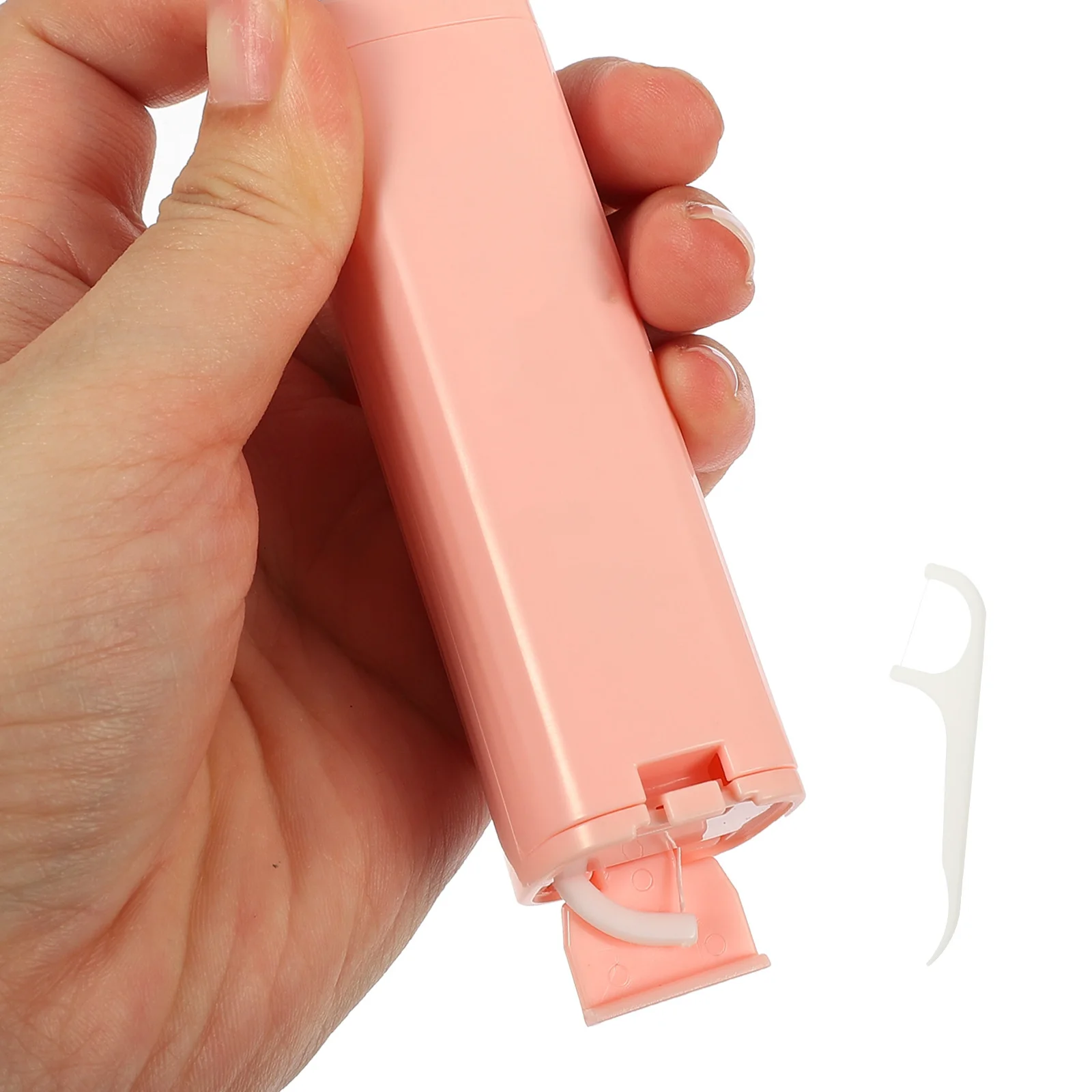 

Dental Floss Storage Box Picks Organizer Refillable Portable Teeth Cleaner Compact Holder Dispenser Daily Practical Accessory