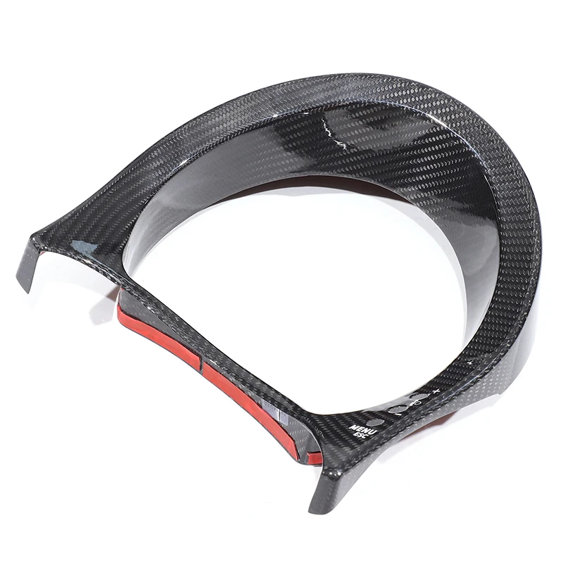 Car Dashboard Frame Cover Trim For Fiat 500 2007 2008 2009 2010 2011 2012 2013 2014 2015 Real Carbon Fiber Interior Accessories