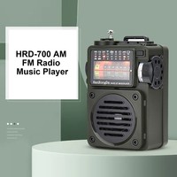 HRD700 AM FM SW WB MP3  Music Player Radio Portable Receive Rechargeable Speaker