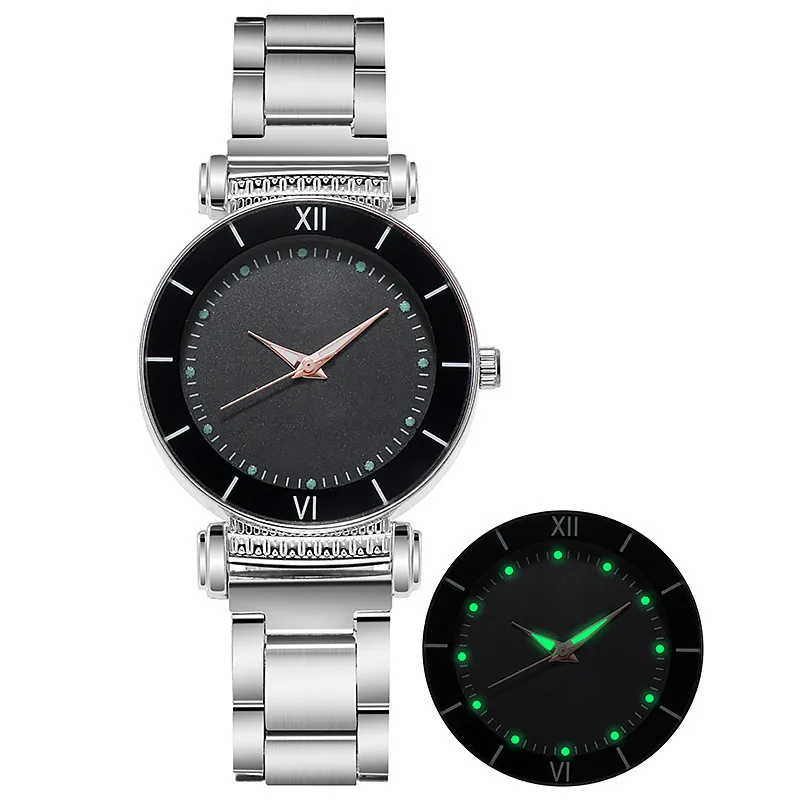 Women's Casual Fashion Watch Couple Watch Luminous Men's Quartz Watch Steel Belt Watches reloj hombre reloj mujer montres hommes