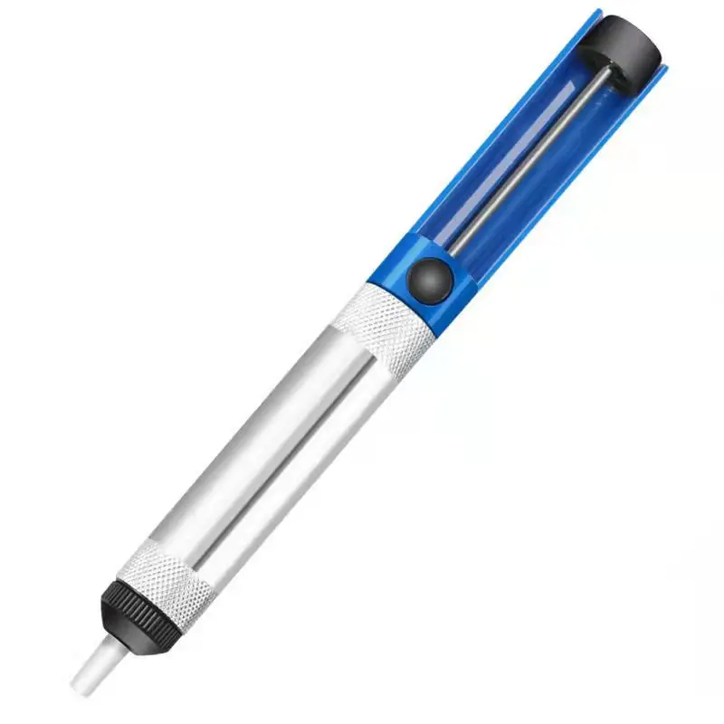 Aluminium Desoldering Suction Pump Tool Solder Sucker Suction Tin Pen Removal Device Blue Vacuum Soldering Iron Desolder