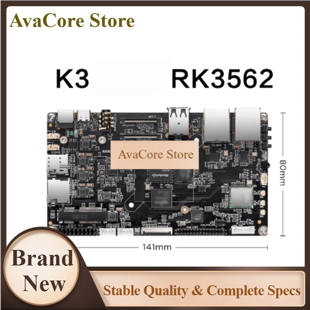 AvaCoreK3 RK3562 Development Board ARM Embedded Android Motherboard Control Board AI Core Board Customization