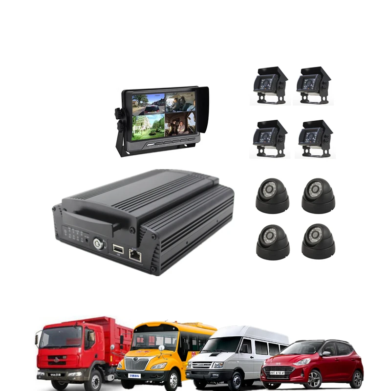 【Hot Selling】Factory 8 Channel 1080P AHD Car DVR Vehicle CCTV MDVR 2TB HDD Recording   4G Truck/Taxi/Bus  System Mobile