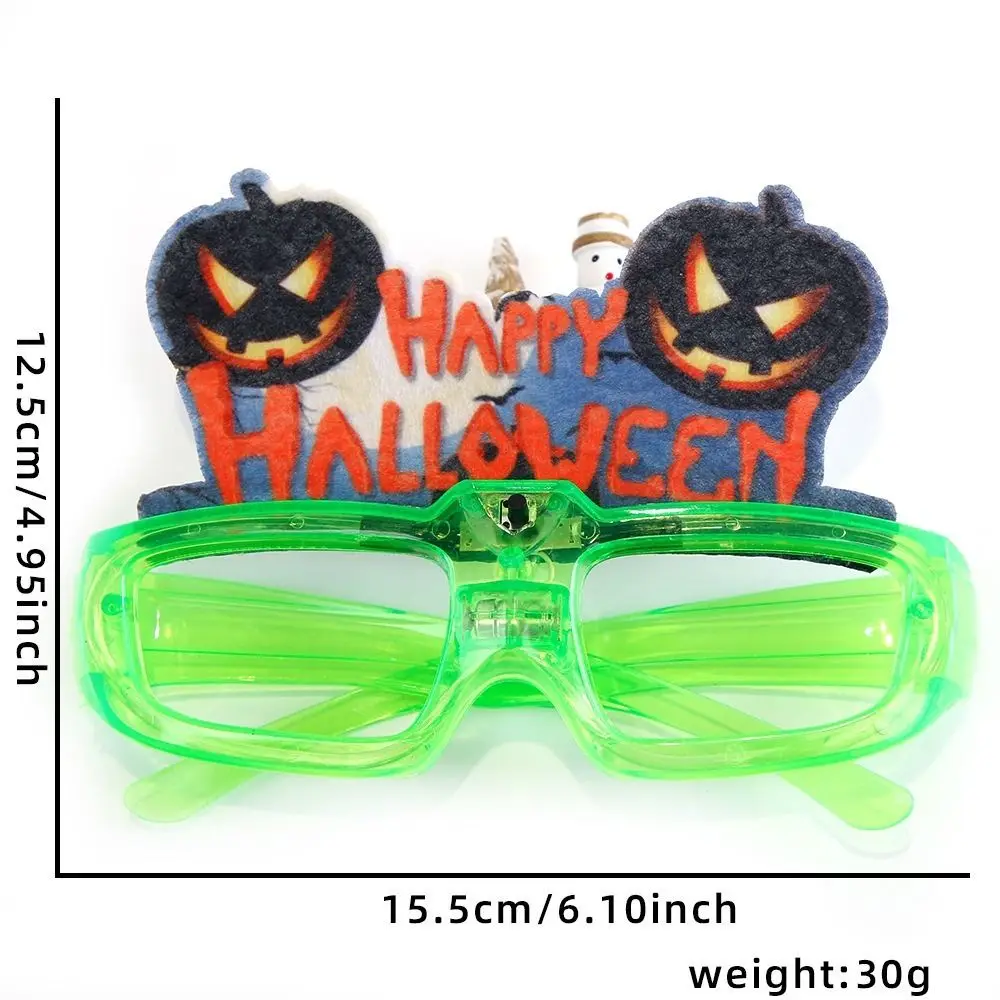 

Funny LED Halloween Luminous Glasses Flashing Pumpkin Party Glowing Glass Disco Glow In The Dark Fluorescent Glasses Toy