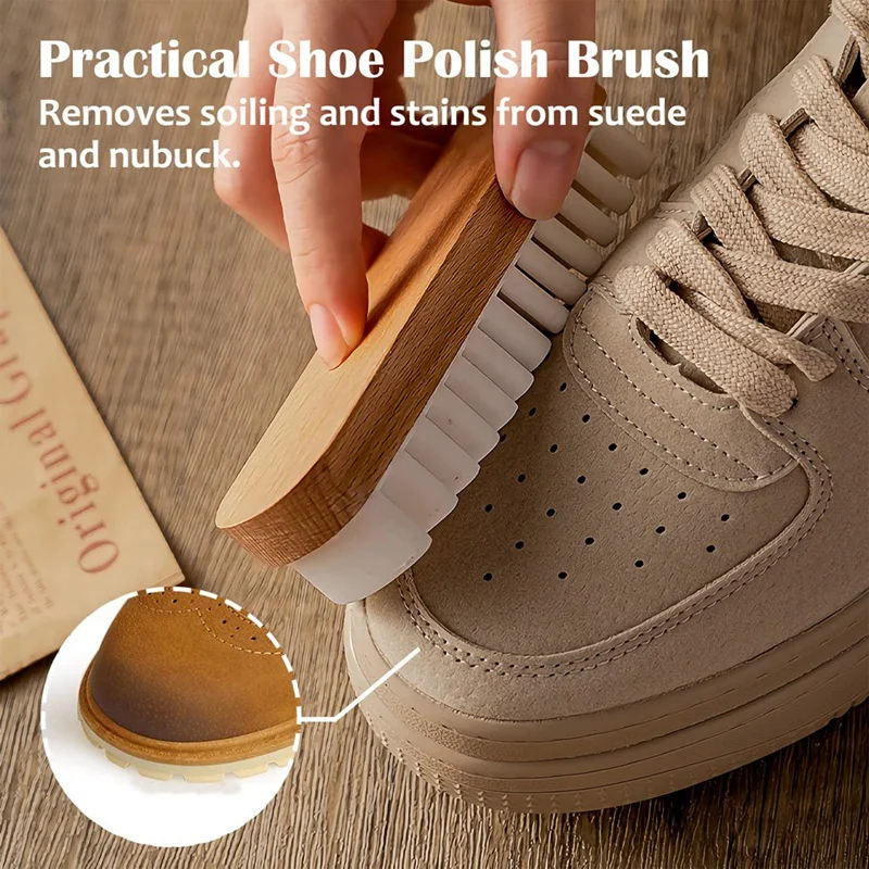 2 Pcs Suede Shoe Brush Suede Cleaner Brush Soft Suede Eraser Folded Crepe Shoe Brushes Leather