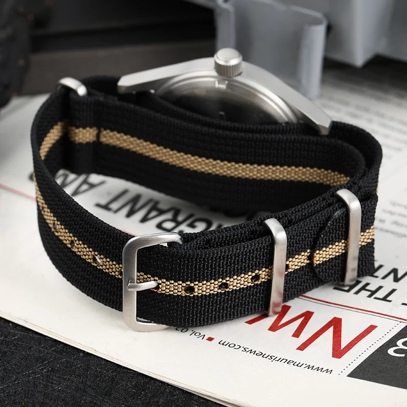 Militado ML05 montre Vintage VH31 balayage deuxième mouvement dôme cristal saphir avec revêtement AR haute transparence lumineux 38mm montres