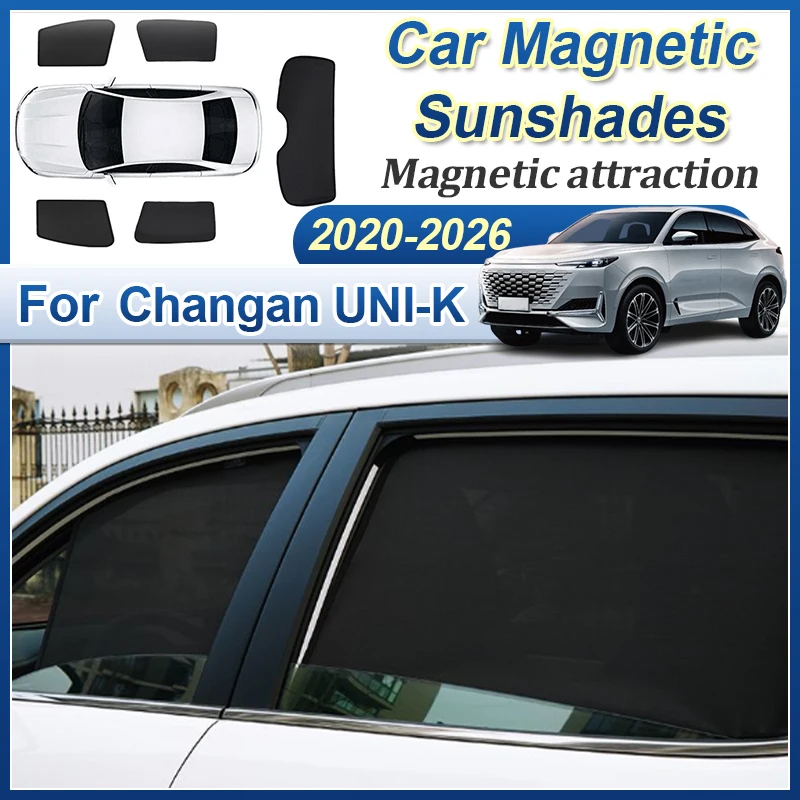 

Для Changan UNIK UNI-K 2020-2026 2024: Аксессуары, магнитные солнцезащитные шторки для автомобиля, защита от солнца и посторонних глаз, автомобильные аксессуары для козырьков