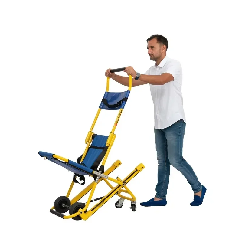 Low Price Manual Emergency Evacuation Folding Stair Chair Stretcher to Climb up and Down