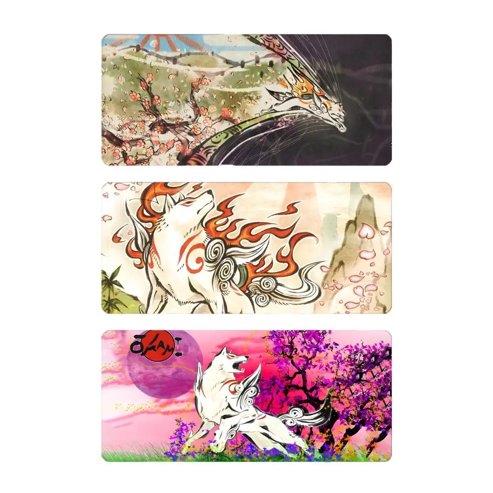 japanese myth action O-Okami Mouse Pad Mousepad Large Gaming LockEdge Thickened PC Table Desk Mat