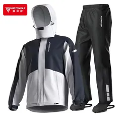 Motorcycle Riding Raincoat Windproof Waterproof Rain Suit Lightweight Traveler Rain Jacket For Men Women Split Raincoat