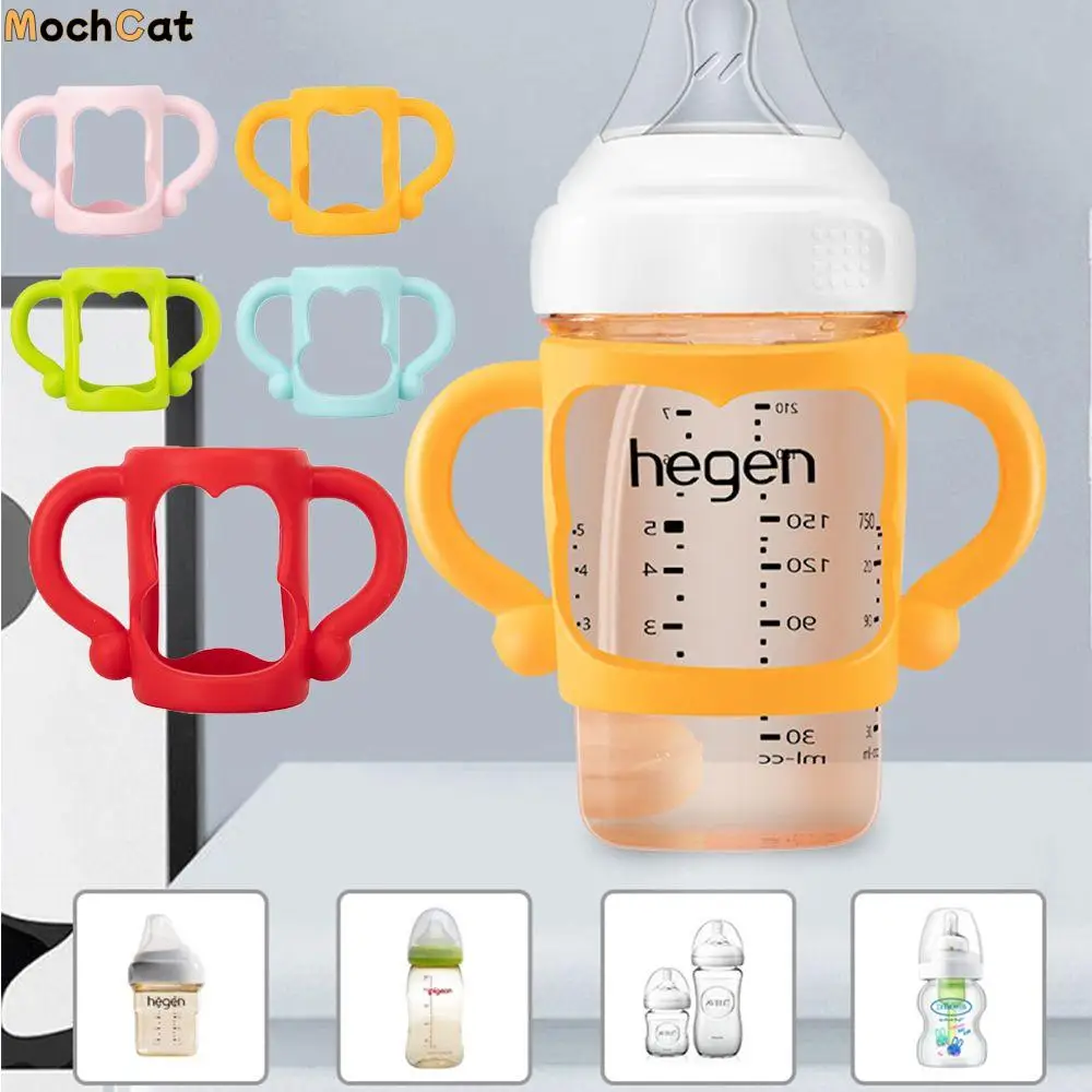 

Multicolor Safety Heat Resistant Baby Bottle Handles Universal Handle Feeding Bottles Accessories Wide Mouth Grip