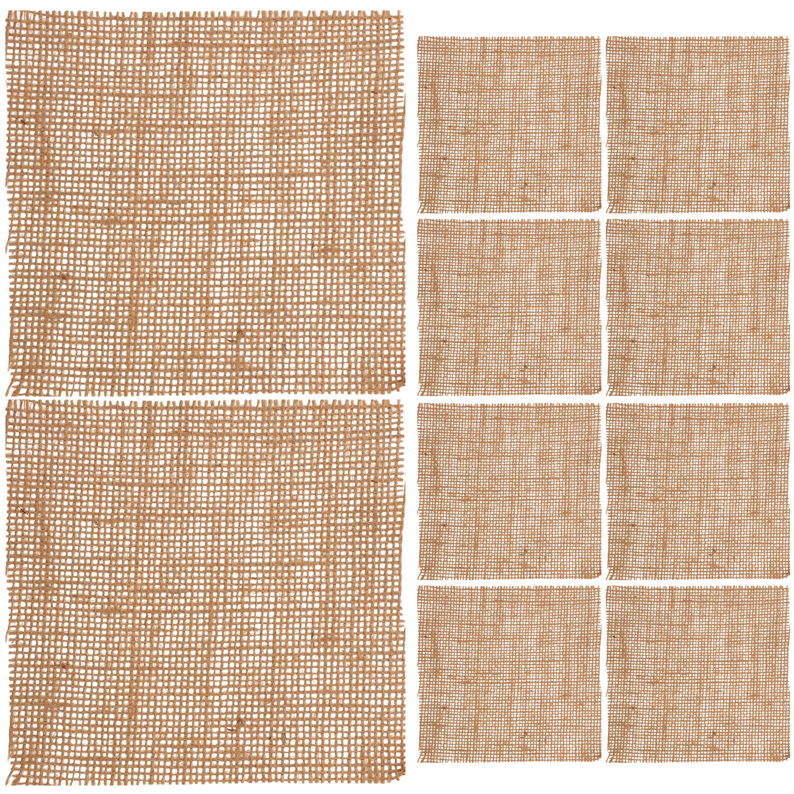 

10Pcs Linen Mats Photography Background Coasters Insulated Cup Pads Home Table Decorative Props Linen Cup Pad