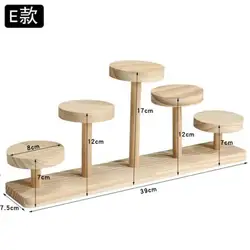 Wooden Round Display Stand, Minimalist Design, Home Decoration, Props, Garage Kit Jewelry Racks