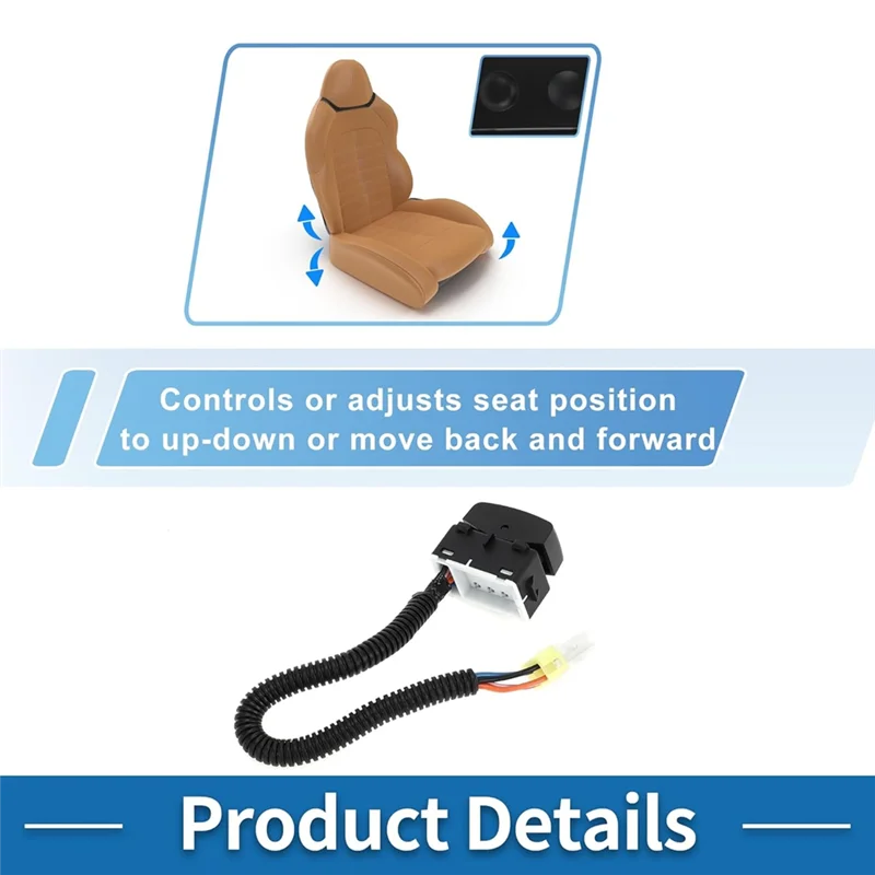 

Power Seat Switch Replacement 68157564AA For Dodge RAM 1500 2500 3500 Car Adjust Recline Recliner Switch Accessories